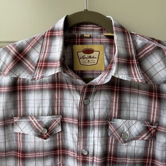 Larry Mahan Cowboy Collection Shirt Woman’s XL Pearl Snap Western Plaid Casual - Picture 9 of 9